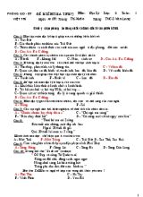 Giáo án Lớp 6 - Môn Địa lí Tuần 1 Đề kiểm tra - Trương Thị Xuân